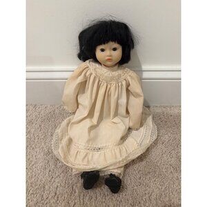 Pauline Bjoness Jacobsen Ling Ling Asian 1981 Doll‎ With Lace Dress & Black Hair